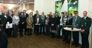 Mendener Königspaare beim Empfang 2014 im Pfarrzentrum St. Vincenz