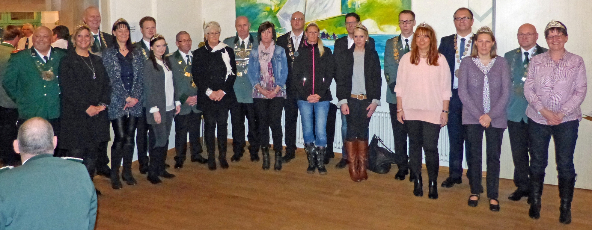 Königspaare beim Empfang 2017